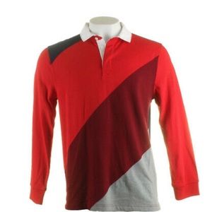 CLUB ROOM CHAMBRAY-BACK RUGBY POLO SHIRT